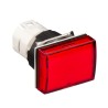 Schneider Electric Red Rectangular Pilot Light Head, 16 mm Cutout, Panel Mount, IP65, Harmony Series ZB6DV4
