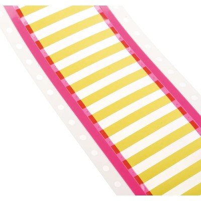 TE Connectivity Yellow White Print Heat Shrink Labels 50 mm Width 1000 Per Pack RPS-1K-22-18/2.0-4