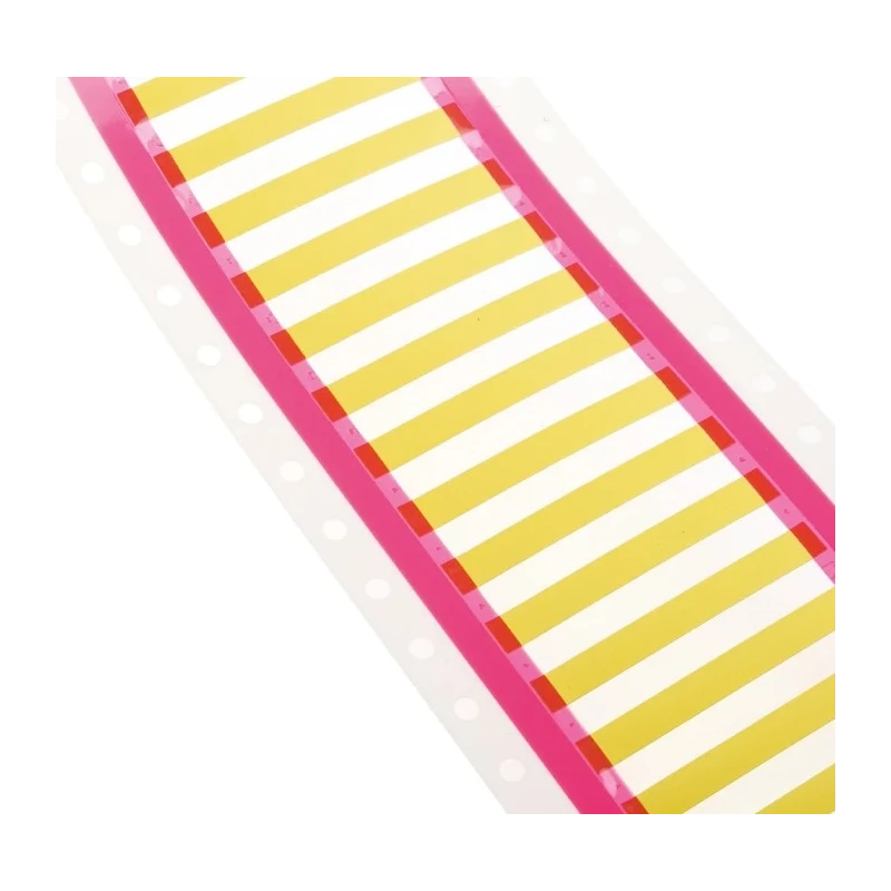 TE Connectivity Yellow White Print Heat Shrink Labels 50 mm Width 1000 Per Pack RPS-1K-22-18/2.0-4