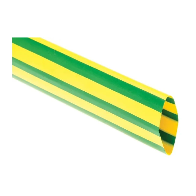TE Connectivity Heat Shrink Tubing, Green Yellow 19 mm Sleeve Diameter x 1.5m Length 2:1 Ratio DCPT-19/9-45-1.5M