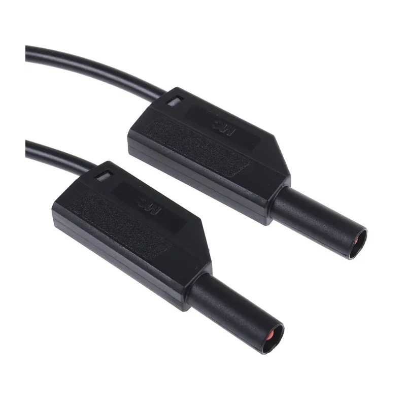 Hirschmann Test & Measurement Test Lead 16A, 1kV, Black, 1 m Lead Length 934095100