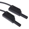 Hirschmann Test & Measurement Test Lead 16A, 1kV, Black, 1 m Lead Length 934095100