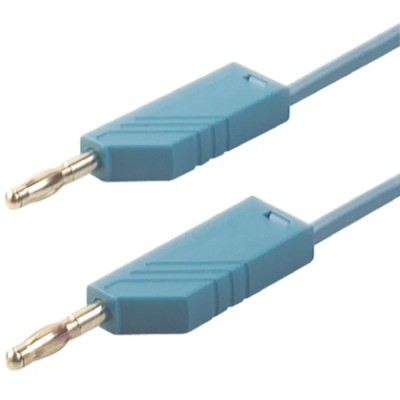 Hirschmann Test & Measurement Connector Test Lead 32A, 60V DC, Blue, 500mm Lead Length 934061102