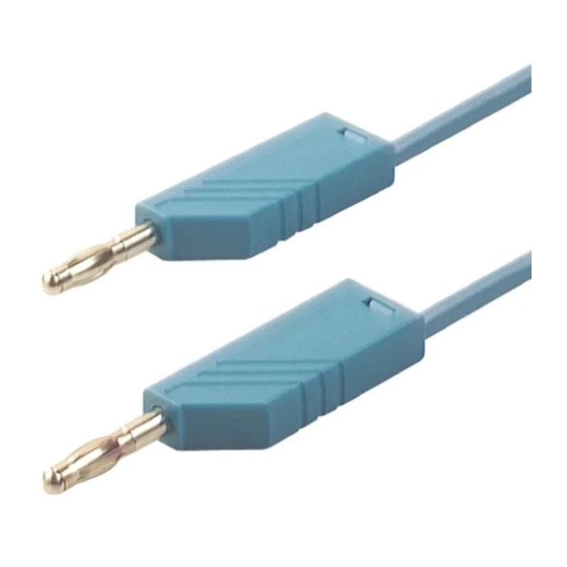 Hirschmann Test & Measurement Connector Test Lead 32A, 60V DC, Blue, 500mm Lead Length 934061102