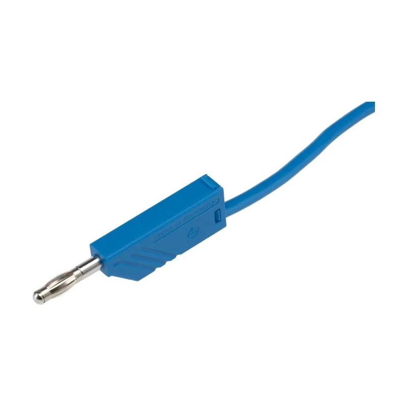 Hirschmann Test & Measurement Connector Test Lead 32A, 60V dc, Blue, 1 m Lead Length 934063102