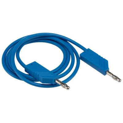 Hirschmann Test & Measurement Connector Test Lead 16A, 60V dc, Blue, 1 m Lead Length 934062102