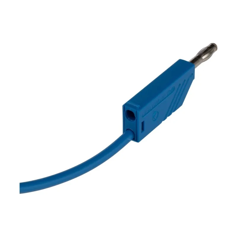 Hirschmann Test & Measurement Connector Test Lead 16A, 60V dc, Blue, 1 m Lead Length 934062102