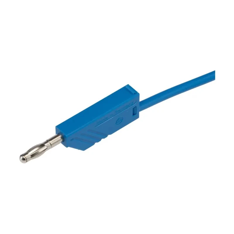 Hirschmann Test & Measurement Connector Test Lead 16A, 60V dc, Blue, 1 m Lead Length 934062102