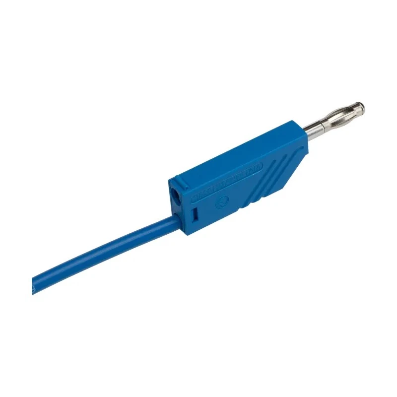 Hirschmann Test & Measurement Connector Test Lead 16A, 60V dc, Blue, 250 mm Lead Length 934058102
