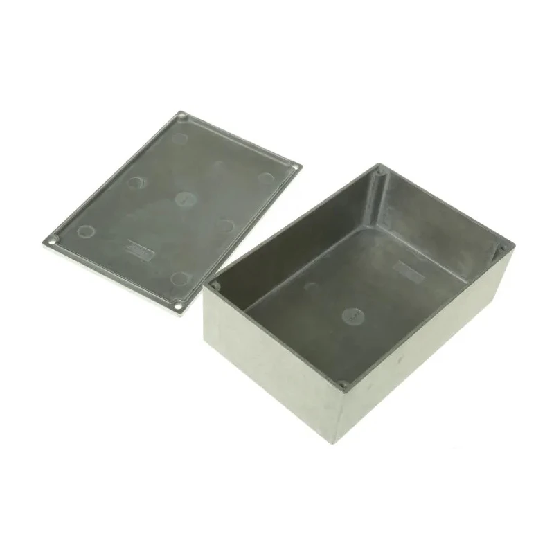 Hammond 1590 Series Natural Lid Die Cast Aluminium Enclosure IP54 49.1mm x 145mm x 95mm 1590J