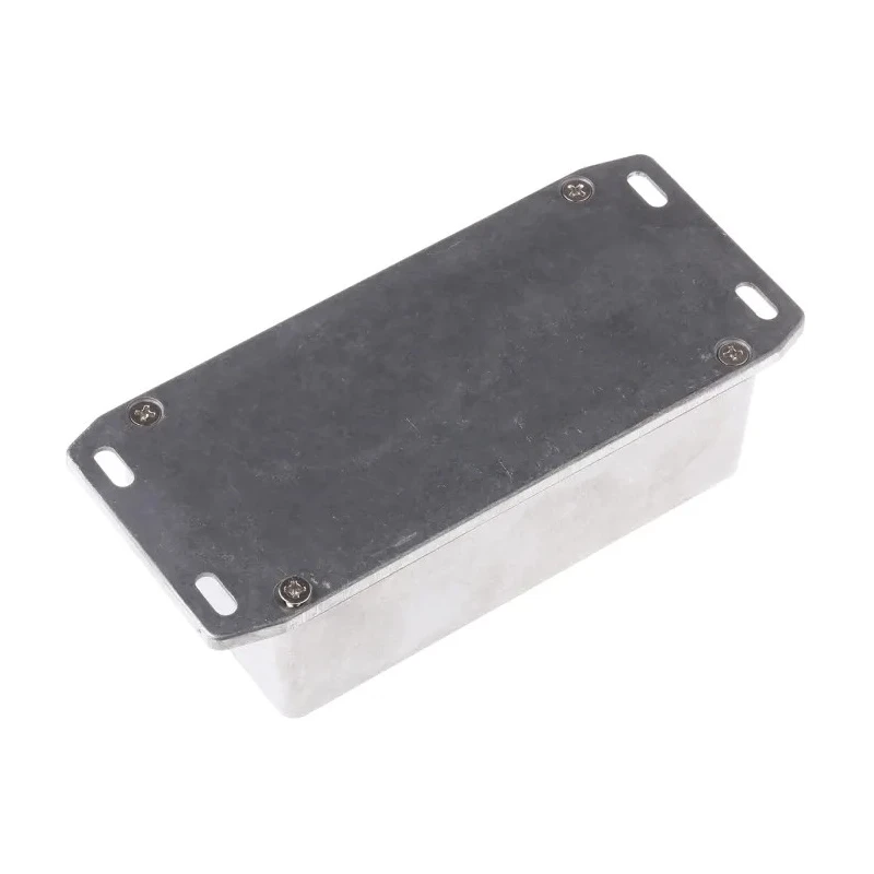 Hammond Flanged 1590 Series Die Cast Aluminium Enclosure Natural Lid IP54 35.3 mm x 121.1 mm x 66 mm 1590N1FL
