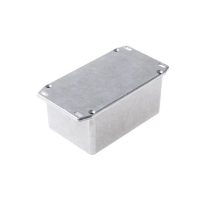 Hammond Flanged 1590 Series Natural Lid Die Cast Aluminium Enclosure IP54 55 mm x 120.5 mm x 79.5 mm 1590TFL