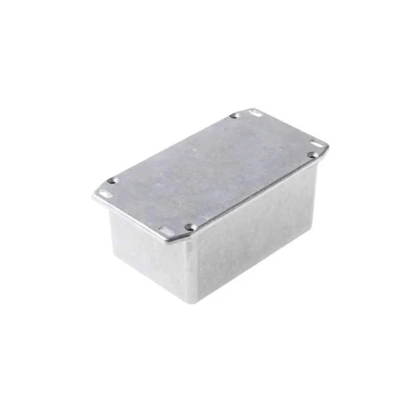 Hammond Flanged 1590 Series Natural Lid Die Cast Aluminium Enclosure IP54 55 mm x 120.5 mm x 79.5 mm 1590TFL