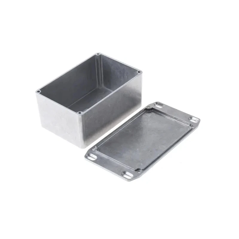 Hammond Flanged 1590 Series Natural Lid Die Cast Aluminium Enclosure IP54 55 mm x 120.5 mm x 79.5 mm 1590TFL