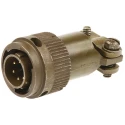 ITT Cannon MIL Spec Circular Connector Copper Alloy Straight 6 Way Cable Male Contacts Shell Size 10 KPT06F10-6P