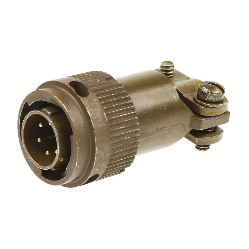 ITT Cannon MIL Spec Circular Connector Copper Alloy Straight 6 Way Cable Male Contacts Shell Size 10 KPT06F10-6P