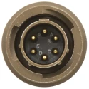 ITT Cannon MIL Spec Circular Connector Copper Alloy Straight 6 Way Cable Male Contacts Shell Size 10 KPT06F10-6P
