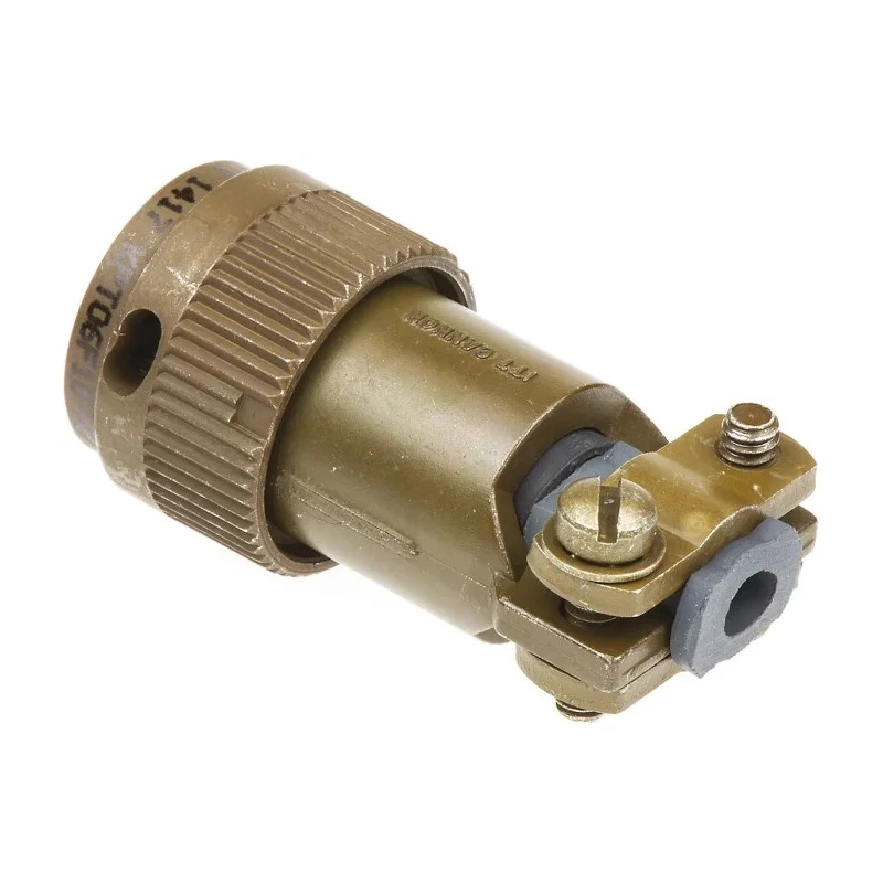 ITT Cannon MIL Spec Circular Connector Copper Alloy Straight 6 Way Cable Male Contacts Shell Size 10 KPT06F10-6P