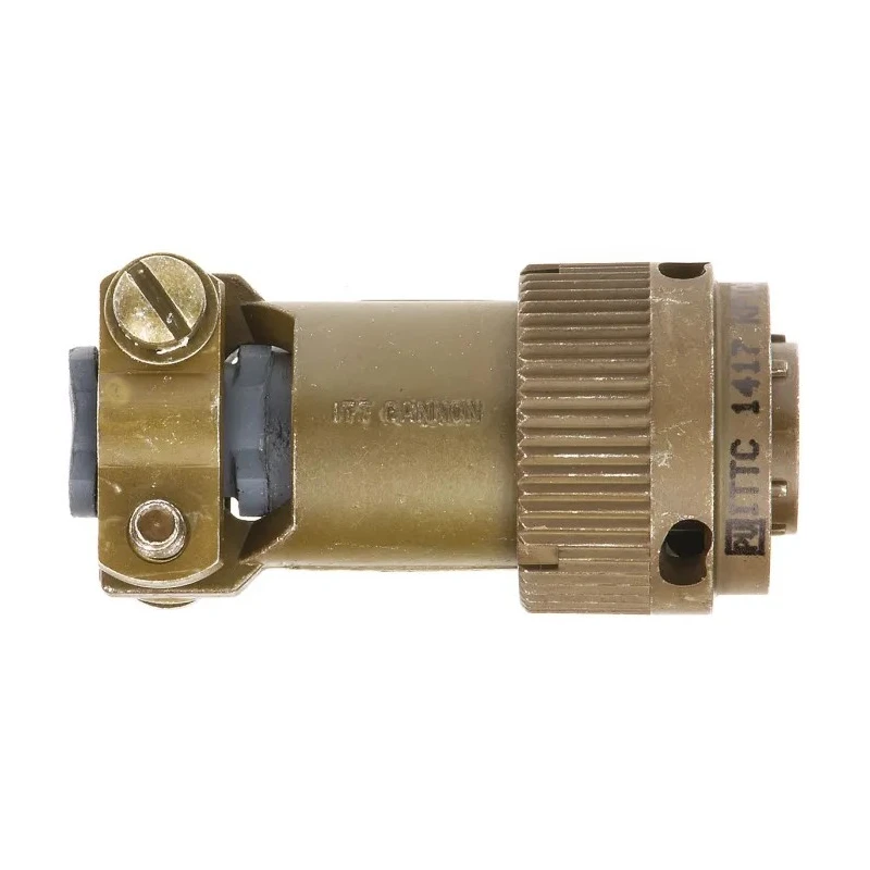 ITT Cannon MIL Spec Circular Connector Copper Alloy Straight 6 Way Cable Male Contacts Shell Size 10 KPT06F10-6P