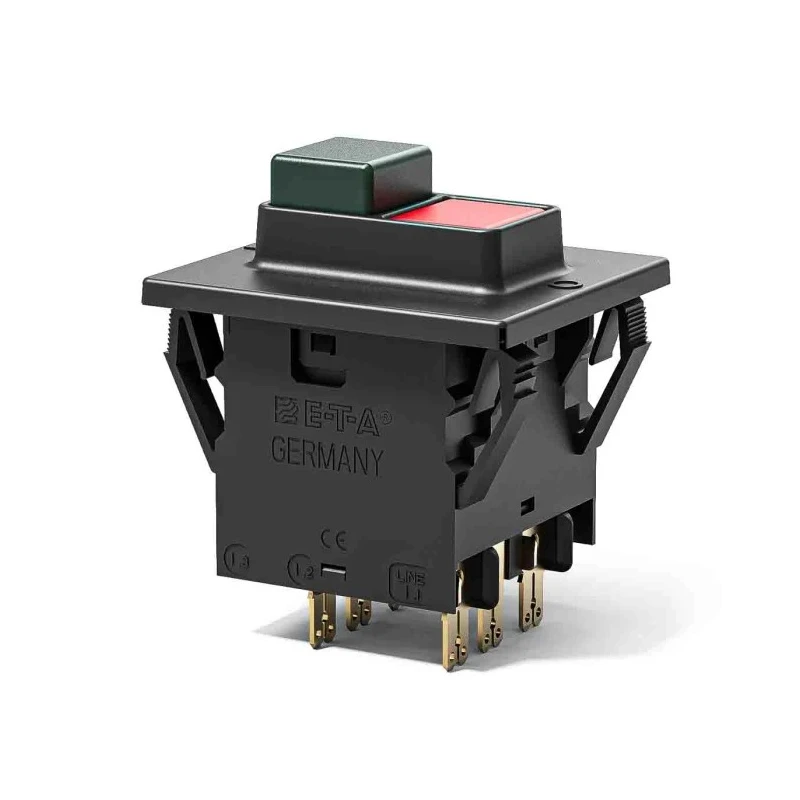 ETA Thermal Overcurrent Circuit Breakers 3140 Series 3-Pole Thermal Circuit Breaker 5A Snap-in Mount 3140-F130-P7T1-SGRX-5A