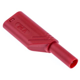 Hirschmann Test & Measurement Red Male 4 mm Banana Plug Screw Termination 1 kV 24 A Nickel Plating 934099101-