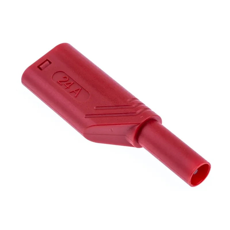 Hirschmann Test & Measurement Red Male 4 mm Banana Plug Screw Termination 1 kV 24 A Nickel Plating 934099101-