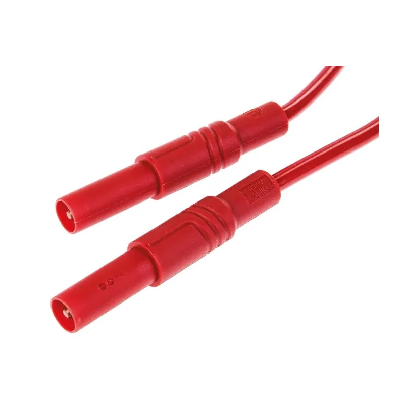 Hirschmann Test & Measurement Connector Test Lead 32A, 1000V AC/DC, Red, 2m Lead Length 934077101