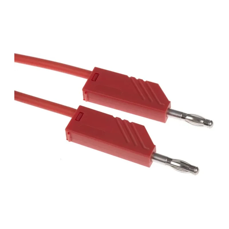 Hirschmann Test & Measurement Connector Test Lead 16A 60V DC Red 2m Lead Length 934094101