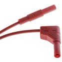Hirschmann Test & Measurement Test Lead 16A, 1000 V AC/DC, Red, 1 m Lead Length 934082101