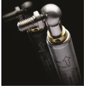 RS PRO Stainless Steel Gas Strut with Ball & Socket Joint 440 mm Extended Length 200 mm Stroke SXV6050500004