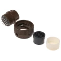 ITT Cannon Copper Alloy Straight 19 Way Cable MIL Spec Circular Connector Female Contacts Shell Size 14 KPT06F14-19S