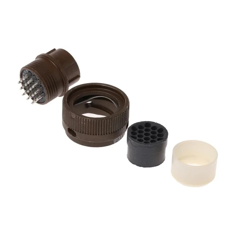 ITT Cannon Copper Alloy Straight 19 Way Cable MIL Spec Circular Connector Female Contacts Shell Size 14 KPT06F14-19S