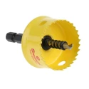 Starrett 32 mm Diameter High Speed Steel Drill Bit for Stainless Steel Wood Plastic Mild Steel Sheet with 6.35mm Shank CSC32