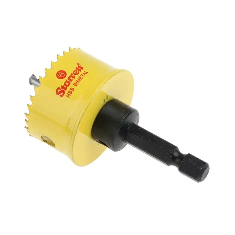 Starrett 32 mm Diameter High Speed Steel Drill Bit for Stainless Steel Wood Plastic Mild Steel Sheet with 6.35mm Shank CSC32