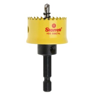 Starrett 30 mm Diameter Bi-Metal High Speed Steel Drill Bit for Plasterboard, Mild Steel Sheet, Wood CSC30