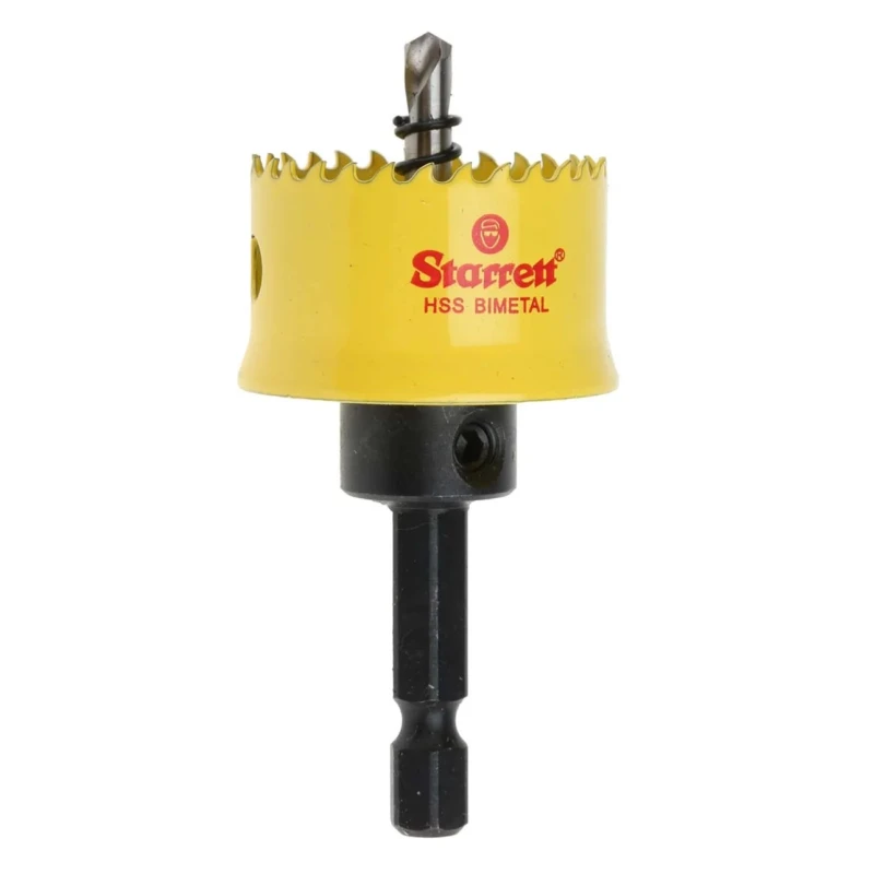 Starrett 30 mm Diameter Bi-Metal High Speed Steel Drill Bit for Plasterboard, Mild Steel Sheet, Wood CSC30