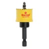Starrett 25 mm Diameter High Speed Steel Drill Bit with 6.35mm Shank for Plastic, Stainless Steel, Mild Steel Sheet CSC25