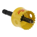 Starrett 25 mm Diameter High Speed Steel Drill Bit with 6.35mm Shank for Plastic, Stainless Steel, Mild Steel Sheet CSC25