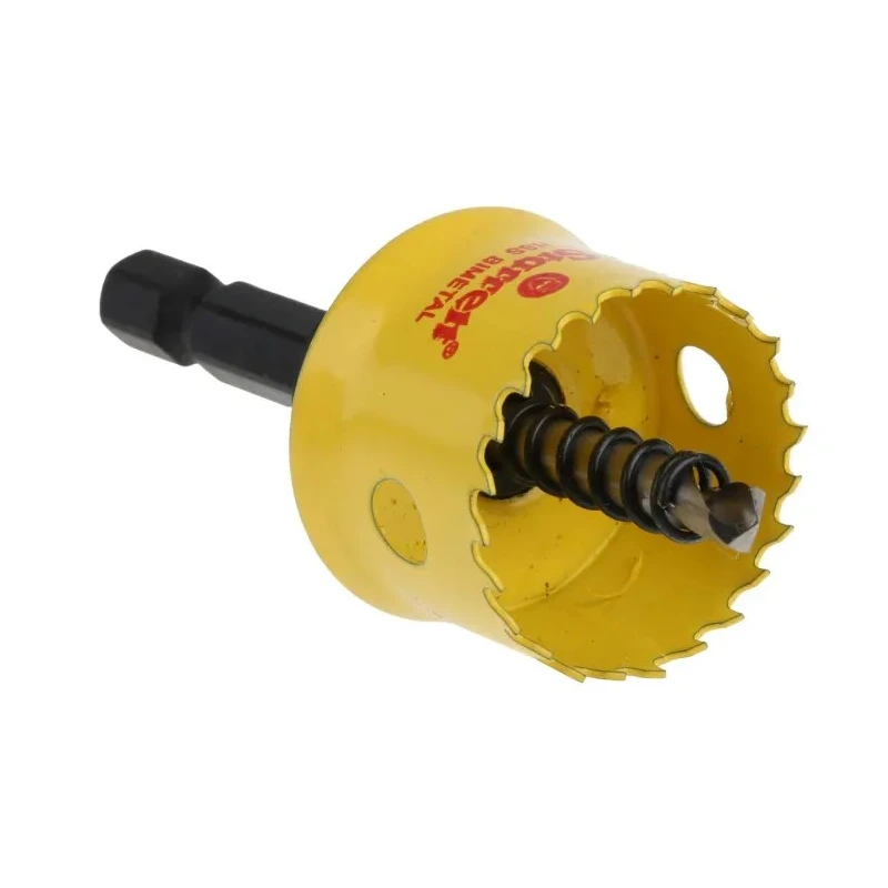 Starrett 25 mm Diameter High Speed Steel Drill Bit with 6.35mm Shank for Plastic, Stainless Steel, Mild Steel Sheet CSC25