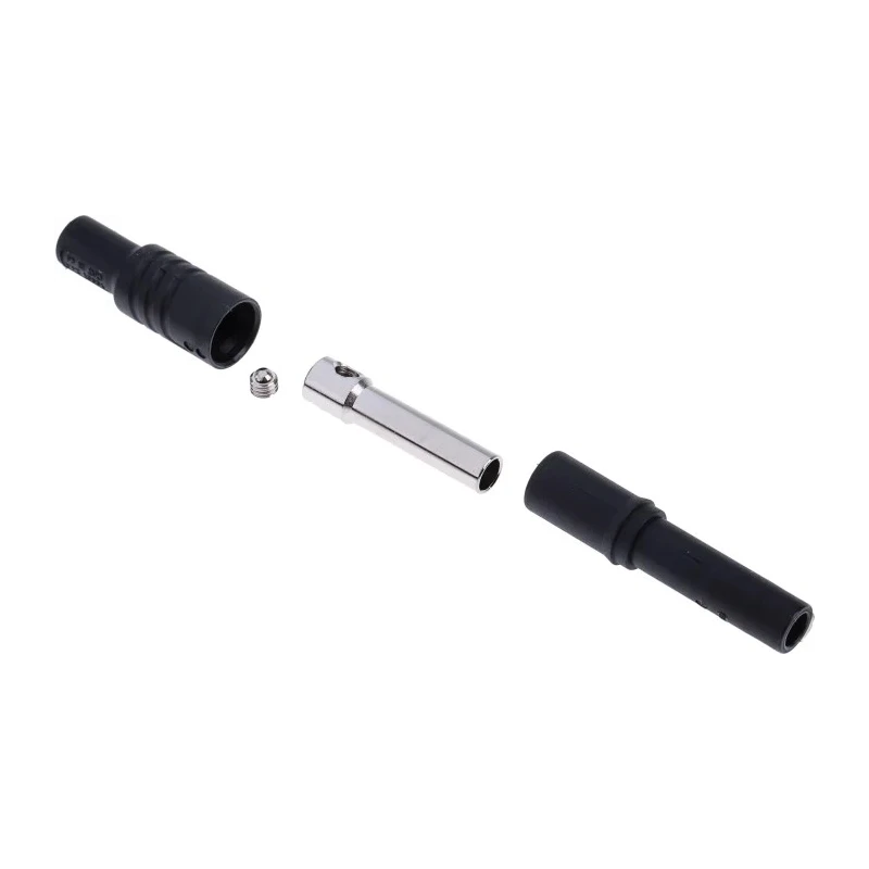 Hirschmann Test & Measurement Black Female Banana Socket 4 mm Connector Screw Termination 1kV 24A Nickel Plating 934096100-
