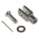 RS PRO Stainless Steel M6 x 1 Clevis Mounting Bracket 31mm Length x 12mm Width 347-3243