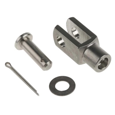 RS PRO Stainless Steel M6 x 1 Clevis Mounting Bracket 31mm Length x 12mm Width 347-3243