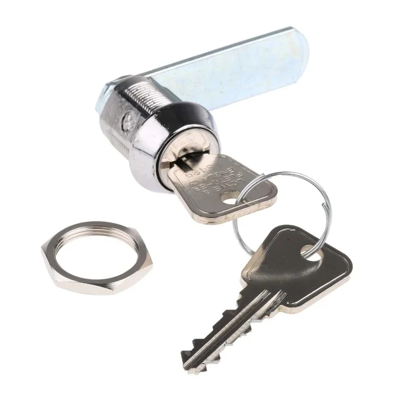 Euro-Locks a Lowe & Fletcher group Company High Security 8-disc Camlock, 20 mm Panel-to-Tongue 19.1 x 16.6 mm, Key 2105512
