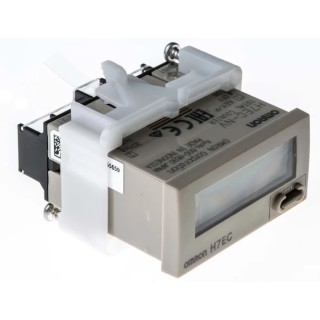 Omron 8 Digit Industrial Panel Mount LCD Counter, Manual Reset, Up Rotation, Digit Height 8.6mm H7EC