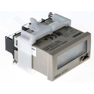 Omron 8 Digit Industrial Panel Mount LCD Counter, Manual Reset, Up Rotation, Digit Height 8.6mm H7EC