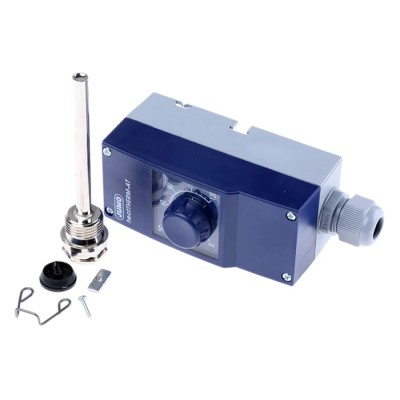 Jumo Capillary Thermostat Temperature Controller with +120 °C Max 603070/0001-5-026-000-25-2000-40-28-13-46-100-8-6