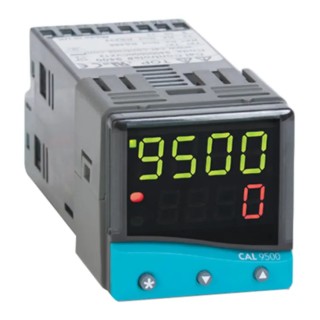 CAL 9500 Panel PID Temperature Controller with 2 Output Relay 240V AC 48mm Length 48mm Width 106.7mm Panel Depth 95111PB000
