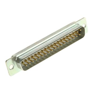 RS PRO 37 Way Straight Panel Mount D-Sub Connector Male 750V 5A Steel Housing 467-065
