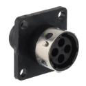 ITT Cannon Circular Connector, 4 Contacts, Panel Mount, Socket, Female, IP65, 250V, 13A, Trident TR1004RFS1NB / 192922-1190