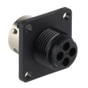 ITT Cannon Circular Connector, 4 Contacts, Panel Mount, Socket, Female, IP65, 250V, 13A, Trident TR1004RFS1NB / 192922-1190
